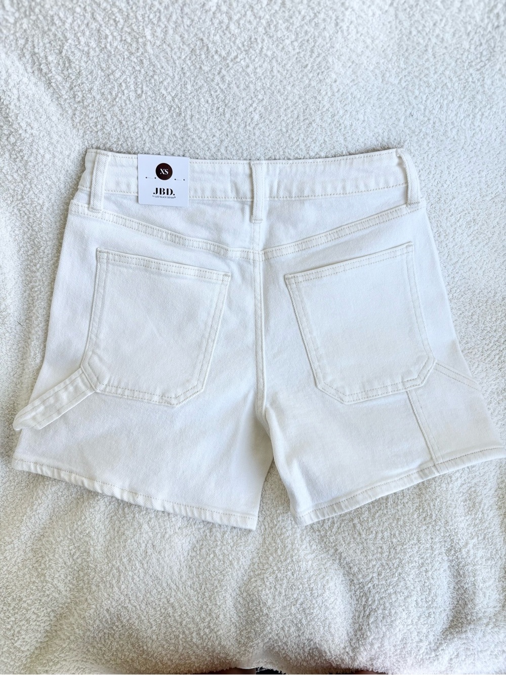 High Rise Utility Short - Off White - Picture 10 of 10
